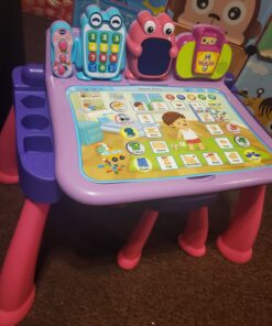 VTech Touch and Learn Activity Desk Deluxe, Pink Standard Packaging 29 81R2B2kTQIL