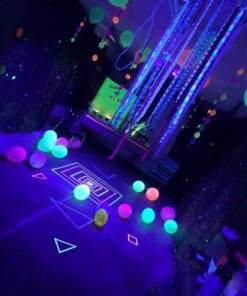 OPPSK Black Lights, 54W 18LEDs Powerful Black Light Bar Glow in The Dark Party Supplies for Blacklights Party Body Paint Birthday Halloween Christmas Stage Lighting 45 81R3hFXYcEL