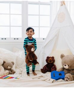 GUND Philbin Classic Teddy Bear, Premium Stuffed Animal for Ages 1 and Up, Chocolate Brown, 12” 31 81R3kmfdWNL