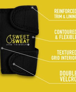 Sports Research Sweet Sweat Arm Trimmers for Men & Women | Increases Heat & Sweat Production to The Bicep Area Yellow Large 29 81R6Zt5GneL