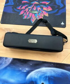 Quiver Time Black Quiver Card Carrying Case - Playing Card Case Holder for Trading Cards, MTG Card Storage Bag Deck Box Card Case (+Wrist & Shoulder Strap, Dividers + 100 Apollo Card Sleeves) 45 81R6oPh8YFL