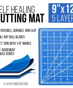 Alternative view of US Art Supply 9" x 12" Pink/Blue Professional Self Healing 5-Ply Double Sided Durable Non-Slip Cutting Mat Great for Scrapbooking, Quilting, Sewing and all Arts & Crafts Projects 1