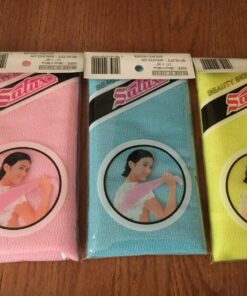 Salux Nylon Japanese Beauty Skin Bath Wash Cloth/towel (3) Blue Yellow and Pink Pink,blue,yellow 36 81R7RgIklGL