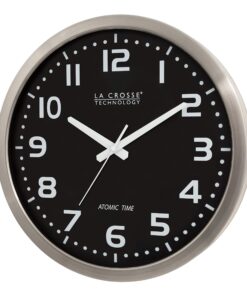 Alternative view of La Crosse Technology WT-3161BK 16-Inch Stainless Steel Atomic Clock