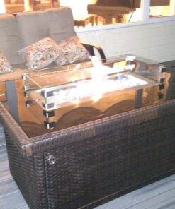 Outland Living 401 Series - 44-Inch Outdoor Propane Gas Fire Table, Espresso Brown/Rectangle 43 81R81wYpOLL