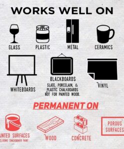 MMFB Arts & Crafts Chalk Markers - Liquid Chalk Paint Pens for Businesses, Restaurants, School, Blackboard, Window, Erasable, Non-Toxic, Water-Based, Reversible Tips Markers (2 pack Bright 3mm) 2 Bright 3mm 24 81R84DUgxL