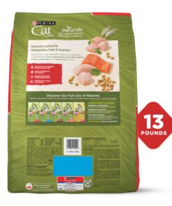 Purina Cat Chow Naturals With Added Vitamins, Minerals and Nutrients Dry Cat Food, Naturals Original - 13 lb. Bag Chicken & Salmon 13.00 Pound (Pack of 1) 27 81R8WgwNanL