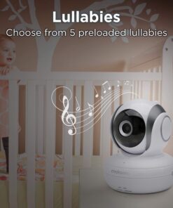 Motorola MBP36S-2 Video Baby Monitor -Two Cameras, 3.5" LCD Color Screen Display, 2-Way Audio -Remote Pan, Tilt, Zoom, Infrared Night Vision -5 Lullabies, Room Temperature Display, 1000ft Range 2-Cameras 15 81R90B35cfL