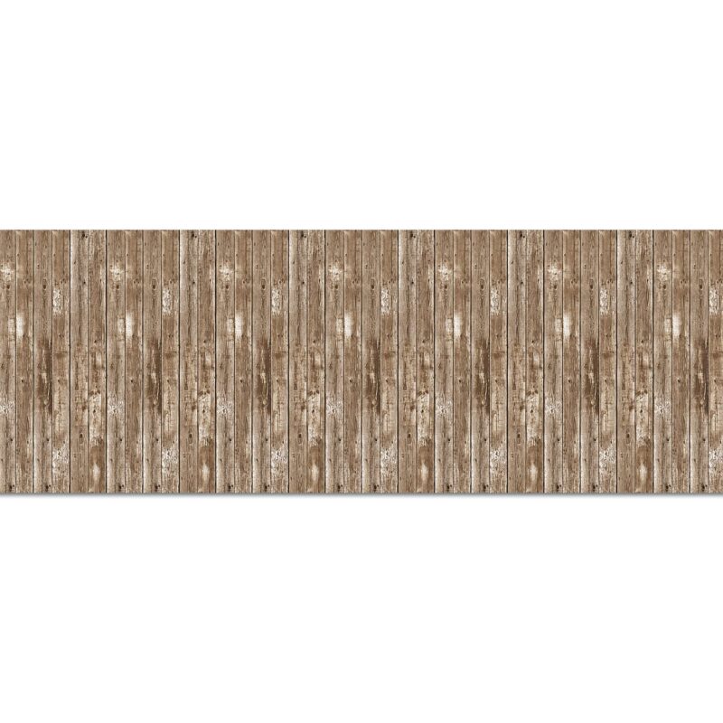 Catalog 8 Beistle Western Barn Siding Wall Backdrop, 4’ x 30’ - Rustic Farm Backdrop, Photo Backdrop, Barnyard Background, Weathered Barn Decor, Easy to Adhere Wall Covering, Photography Background
