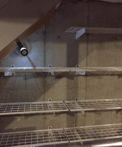 Hyloft 00967 45-Inch X 15-Inch Steel Wall Shelf Storage Rack for Garage, Low-Profile Brackets, Max Shelf Load 200 Pounds, Off White 33 81RBM wczL