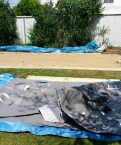 Intex 18ft X 9ft X 52in Ultra Frame Rectangular Pool Set with Sand Filter Pump, Ladder, Ground Cloth & Pool Cover 31 81RBwfXjCL