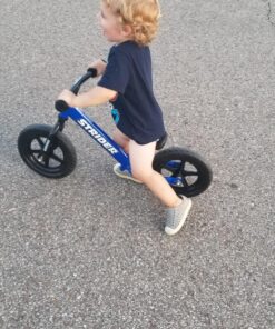 Strider 12” Classic Bike - No Pedal Balance Bicycle for Kids 18 Months to 3 Years - Includes Built-In Footrest, Handlebar Grips & Flat-Free Tires N 27 81RCawQiPpL