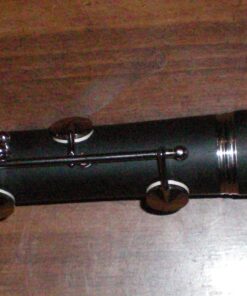 Eastar B Flat Clarinet for Beginner, Ebonite Clarinet Nickel-plated with 2 Barrels, 3 Reeds, White Gloves, Hard Case, Cleaning Kt, ECL-300 Nickel keys, Student style 54 81RD4gcDQGL