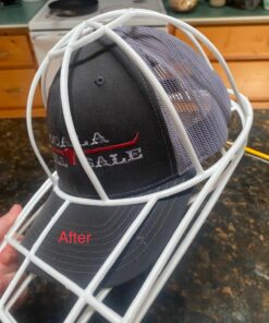 BallcapBuddy Cap Washer Hat Cleaner, Hat Washer for Baseball Caps in Washing Machine or Dishwasher- Made in USA White 44 81REJ35EZTL