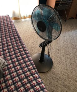 Rowenta VU5550 Turbo Silence Oscillating Fan, Standing Fan, 4 Speed Fan with Remote Control Turbo silence 4 speed fan 45 81RFG1KG6gL