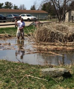 Jenlis The Original Weed Razer, Lake Weed Cutter, Large Pond Aquatic Plant Cutting Tool, Long and Sharp Razor Blades Shear Cattail, Reed, Lilly & Chara Algae, 48 Inch Cut Width, 25 Foot Throw Rope Jenlis Weed Razer Aquatic Weed Cutter 52 81RFbUH5WL 1