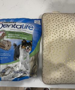 DentaLife Made in USA Facilities Small/Medium Dog Dental Chews, Daily - 40 ct. Pouch 40 Count (Pack of 1) 35 81RG6nk73GL