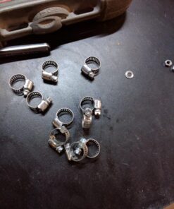 Precision Brand 33000 M4P Micro Seal, Miniature Partial Stainless Worm Gear Hose Clamp, 7/32" - 5/8" (Pack of 10) 5 81RHeRmYDBL