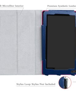 RCA 7 Voyager II Case,Mama Mouth PU Leather Folio 2-Folding Stand Cover with Stylus Holder for RCA 7 Voyager II/RCA Voyager 7 /RCA 7 Voyager Pro 7-inch Tablet,Dark Blue Dark Blue 10 81RIH3ElPKL