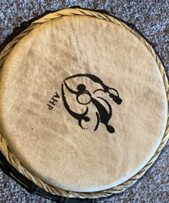 Classic Heartwood Djembe Drum - 9"x 18", Hand-carved, Solid-wood, Goat-skin, from Ghana 28 81RLUrRwMQL