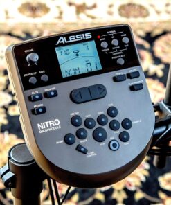 Alesis Nitro Mesh Kit - Electronic Drum Set with Quiet Mesh Pads, USB MIDI, Kick Pedal and Rubber Kick Drum, 40 Kits, 385 Sounds, Drum Lessons 1st Generation 50 81RLf6anOVL