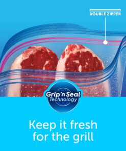 Ziploc Gallon Food Storage Freezer Bags, Grip 'n Seal Technology for Easier Grip, Open, and Close, 28 Count 28 Count (Pack of 1) 18 81RNmsZA2zL