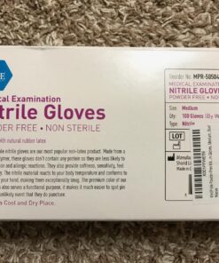 MedPride Powder-Free Nitrile Exam Gloves, Iris Blue, Medium, Box/100 Medium (Pack of 100) 50 81RNmwOUHNL