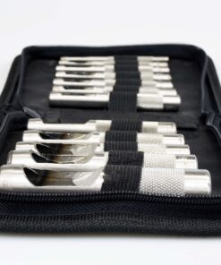SE Heavy-Duty 12-Piece Hollow Leather Punch Set - High Carbon Steel, Machined Grip, 1/8" to 3/4" Sizes - Includes Zipper Pouch for Gasket, Leather, and Light Metal Work - 791LP 13 81RO3iqhQ5L