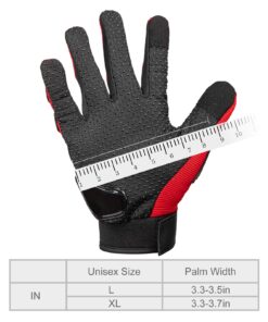 Alternative view of Solomone Cavalli Pro-Biker Motorbike Carbon Fiber Powersports Racing Gloves Large red