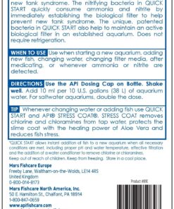 API QUICK START Freshwater and Saltwater Aquarium Nitrifying Bacteria 16-Ounce Bottle 19 81RP0ATYRkL