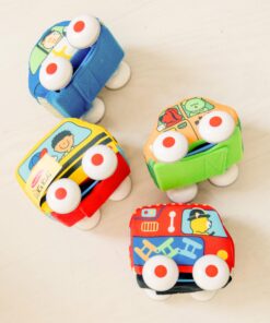 Melissa & Doug K's Kids Pull-Back Vehicle Set - Soft Baby Toy Set With 4 Cars and Trucks and Carrying Case - Pull Back Cars, Toys For Babies And Toddlers 22 81RPDm7YmfL 5