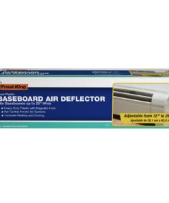 Frost King HD11 Baseboard Air Deflector, Heavy Duty, Clear Plastic with Magnetic hold, Fits baseboards up 25' wide, Adjustable 15" to 25" Expands from 15" to 25" 19 81RQ06Foc6L