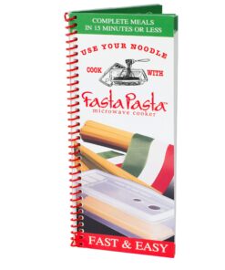 Alternative view of Microwave Pasta Cooker- Original Fasta Pasta w Spiral Cookbook- Microwave Spaghetti Cooker Quickly Cooks Up to 4 Servings- No Mess, Sticking or Waiting For Boil- Perfect Al Dente Pasta