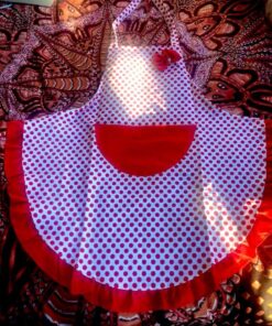 Hyzrz Lovely Lady Red Dot Kitchen Flirty Canvas Restaurant Cake Funny Aprons for Women Chef Bib Gift 5 81RQbbYkEoL