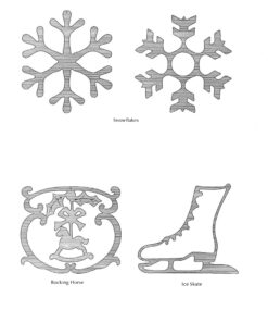 Scroll Saw Christmas Ornaments: More Than 200 Patterns (Fox Chapel Publishing) Full-Size Drawings of Religious & Traditional Designs: Santas, Snowmen, Fretwork, Ornate Words, Novelties, and Wildlife 16 81RQwbPFDYL
