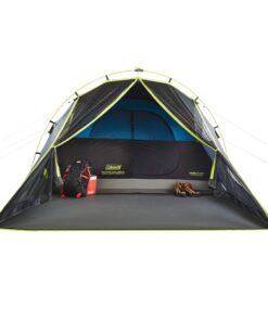 Coleman Carlsbad Dark Room Camping Tent with Screened Porch, 4/6 Person Tent Blocks 90% of Sunlight and Keeps Inside Cool, Weatherproof Tent with Easy Setup and Screened-In Porch 6-person 33 81RRYZLsZUL
