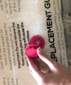 SPACE MAX Premium Space Saver Vacuum Storage Bags - Space Saver Bags Jumbo 6 Pack - Save 80% More Storage Space - Reusable, Double Zip Seal & Leak Valve, Includes Travel Hand Pump 44 81RT6VKxGtL 2