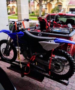 Cartman 6 Pack 1"x18" Soft Loop Motorcycle Tie Down Straps 3600lbs Load Capacity Tie-Down Loops for Secure Trailering of Bikes, ATV, Lawn Equipment, Orange 6pk Orange 31 81RTm41 wL