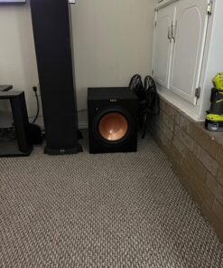 Klipsch R-12SW Powerful Deep Bass Front Firing 12" Copper-Spun Driver 400W Digital Power Subwoofer 14" X 18.5" X 16" 37 81RV0KeeFVL