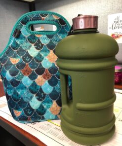 Artovida Artists Collective Insulated Neoprene Lunch Bag - Washable Soft Lunch Tote for Work and Picnic - Design by Monika Strigel (Germany) Really Mermaid - Classic Monika Strigel Really Mermaid 44 81RX9LuJVSL