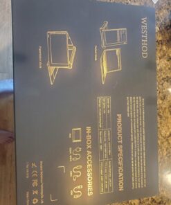 WESTHOD 12" Laptop Monitor Extender, Portable Monitor for Laptop HDMI USB C Screens Extender FHD 1080P, Plug-Play Tri-Screen for 13”-16” Laptops 122 81RYGiUAJLL