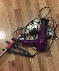 Polder Style Station, Organization for Styling Tools: Hair Dryers,Curling Irons, Straighteners, Brushes, Hang Over Towel Rack, Store Undersink or in Drawer, Black and Silver 53 81RZVm0YTdL