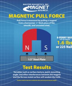 Master Magnetics - Magnetic Sweeper with Wheels, 14.5” - Pick up Nails, Needles, Screws and More 07263 35 81RZjtPoXpL