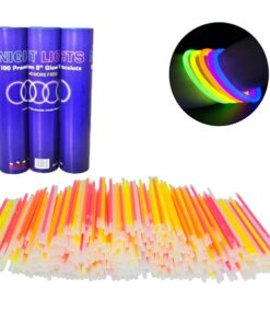 SCS Direct Glow Bracelets1(00pc) Wholesale Pack of Glow Sticks w Connectors-Non-Toxic, Long 8-12 Hour Lifespan-Safe Trick Or Treating Lights, Non-Candy Treats, Neon Headband, Camping Summer Camp Party 24 81ReP22JwL