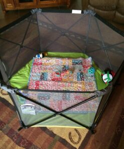 Summer Infant Pop ‘n Play Portable Playard, Green - Lightweight Play Pen for Indoor and Outdoor Use - Portable Playard with Fast, Easy and Compact Fold 50 81RewbX0GmL