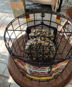 More Birds Squirrel-X Double Suet Feeder, Outdoor Wild Bird Feeder, Cage Bird Feeder, 2 Suet Cake Capacity 22 81RexFP7cfL