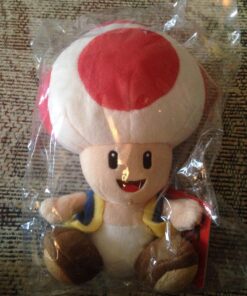 Nintendo Official Super Mario Toad Plush, 8" 17 81RguyNTt2L