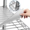 Shelf Liners for Wire Shelf System - Set of 4 in Clear 18 x 36 inch - Plastic Wire Shelving Shelf Mats 18"x36" 4pcs 60 81Rheun0VbL
