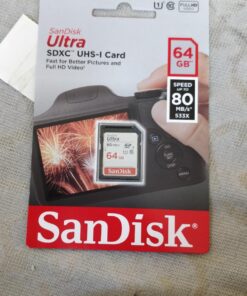 SanDisk Ultra 64GB Class 10 SDXC UHS-I Memory Card up to 80MB/s (SDSDUNC-064G-GN6IN) 39 81RmY47bgJL
