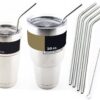 4 Bend Stainless Steel Straws Extra LONG fits 30 oz & 20 oz Yeti Tumbler Rambler Cups - CocoStraw Brand Drinking Straw (4 Bend Straws) Fine 33 81RmiFnoCkL 1